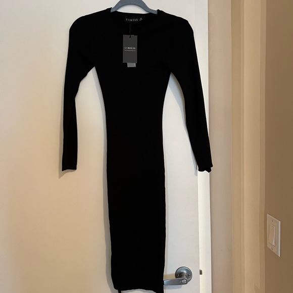 Princess Polly MILITARY MINDS LONG SLEEVE MINI DRESS BLACK - Picture 3 of 5